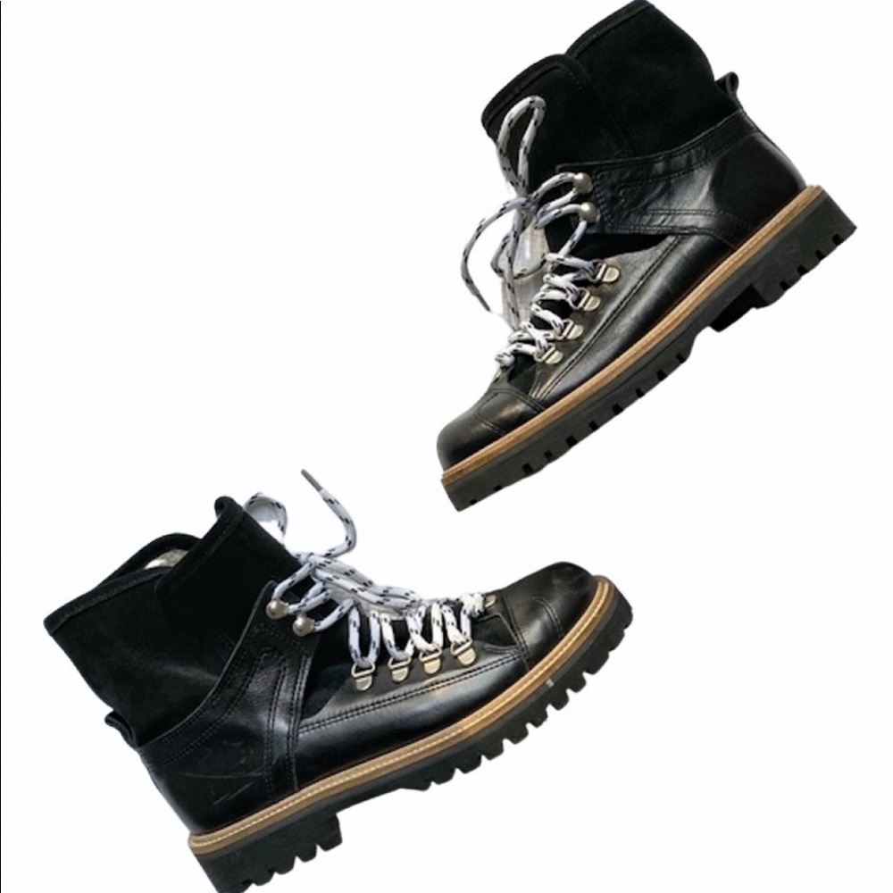 Ganni Suede Shearling Hike Winter Boots NWOT 38/8